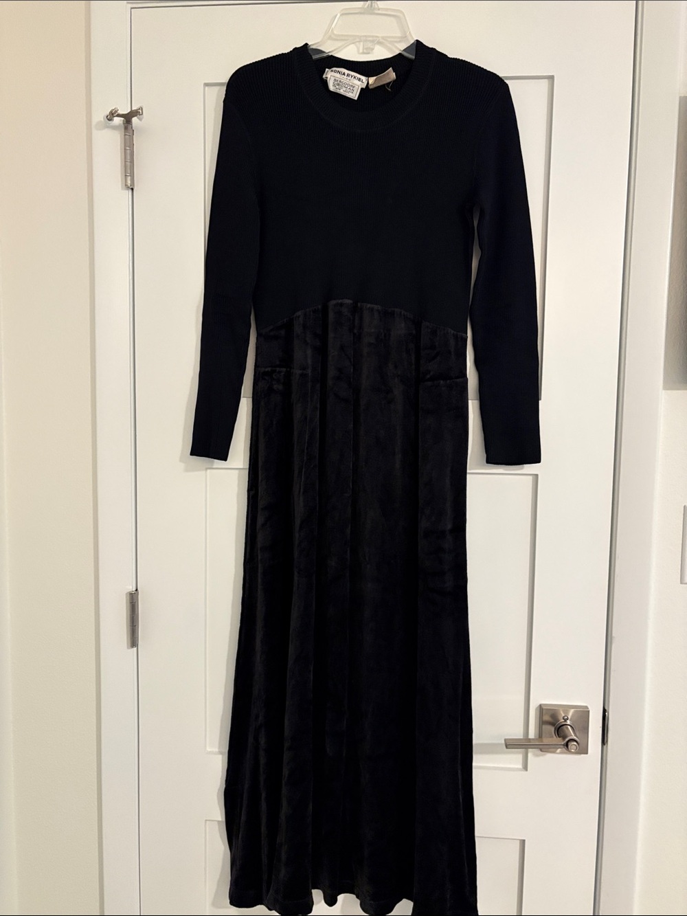 SONIA RYKIEL Knit & Velvet Dress